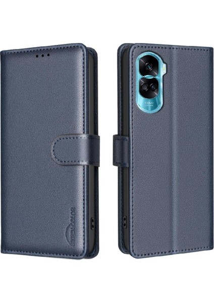 Onur Için Flip Case 90 Lite 5g Cüzdan Pu Deri Rfıd Engelleme Kart Tutucu (Yurt Dışından)