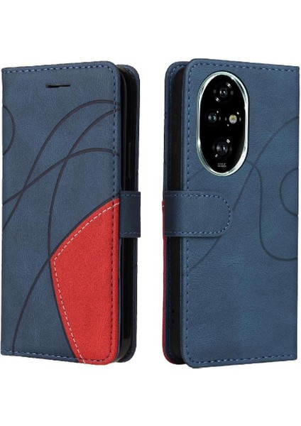 Kart Yuvası Standı Deri Cüzdan Kickstand ile Onur 200 Pro Için Flip Case (Yurt Dışından)