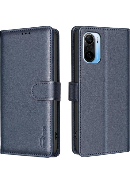 Xiaomi 11I Rfıd Engelleme Manyetik Kart Tutucu Kickstand Pu Için Flip Case (Yurt Dışından)