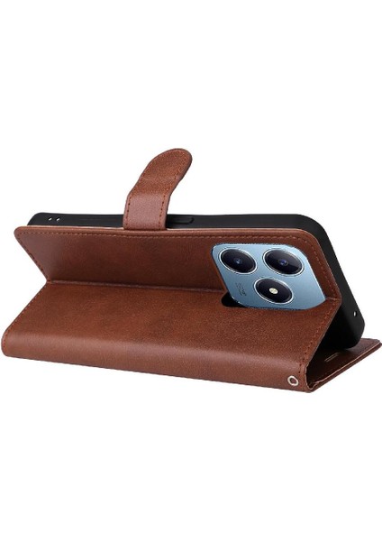 Realme C61 Iş Cüzdan Telefon Kılıfı Için Flip Case Klasik Düz Renk (Yurt Dışından) fırsatları