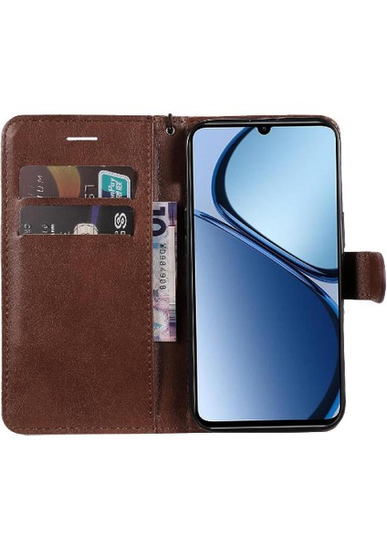 Realme C61 Iş Cüzdan Telefon Kılıfı Için Flip Case Klasik Düz Renk (Yurt Dışından) indirimleri