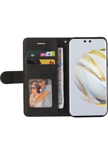 Kart Yuvası Standı Flip ile Huawei Pura 70 Pro Dikiş Rengi Için Flip Case (Yurt Dışından)