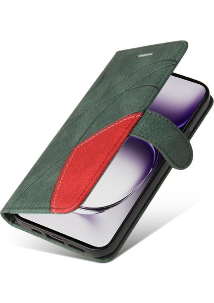 Kart Yuvası Standı Rengi ile Oppo Oppo 12 5g Deri Cüzdan Için Flip Case (Yurt Dışından) fiyatları