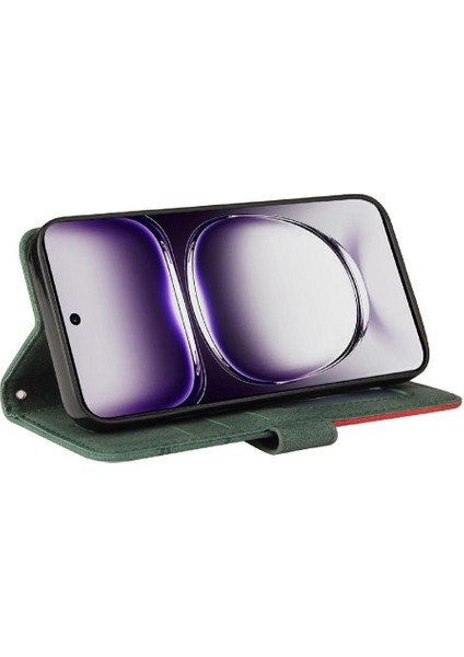 Kart Yuvası Standı Rengi ile Oppo Oppo 12 5g Deri Cüzdan Için Flip Case (Yurt Dışından) fırsatları