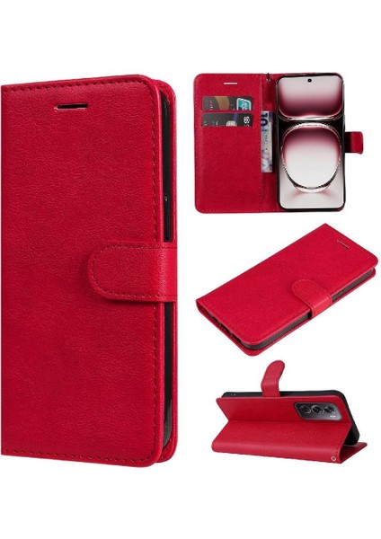 Oppo Oppo 12 Pro 5g Için Flip Case Kart Yuvası ile Yüksek Kaliteli Deri Kılıf (Yurt Dışından)