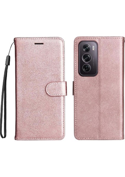 Oppo Oppo 12 Pro 5g Için Flip Case Kart Yuvası ile Yüksek Kaliteli Deri Kılıf (Yurt Dışından)