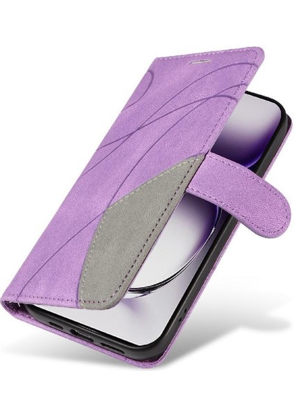 Kart Yuvası Standı Rengi ile Oppo Oppo 12 5g Deri Cüzdan Için Flip Case (Yurt Dışından) modelleri
