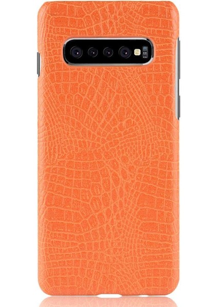 Samsung Galaxy S10 Artı Klasik Timsah Moda Için Şık Klasik Kılıf (Yurt Dışından)