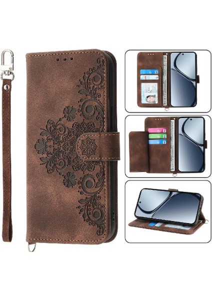 Realme C65 Darbeye Dayanıklı Kabartmalı Çoklu Kredi Kartı Yuvaları Için Flip Case (Yurt Dışından) fiyatları