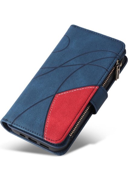 Oppo Oppo 12 Pro 5g Dokuz Kart Yuvaları Iki Renkli Dikiş Kickstand Için Kılıf (Yurt Dışından) modelleri