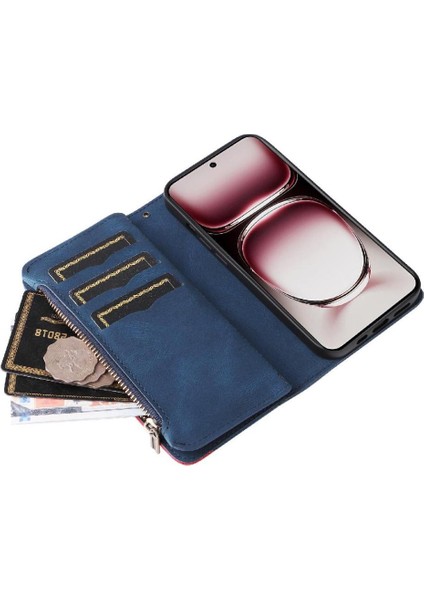 Oppo Oppo 12 Pro 5g Dokuz Kart Yuvaları Iki Renkli Dikiş Kickstand Için Kılıf (Yurt Dışından) indirimleri