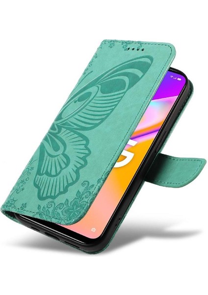 Oppo Için Flip Case A93 5G/A74 5G/A54 5g Ayrılabilir El Kayışı Kabartmalı (Yurt Dışından)