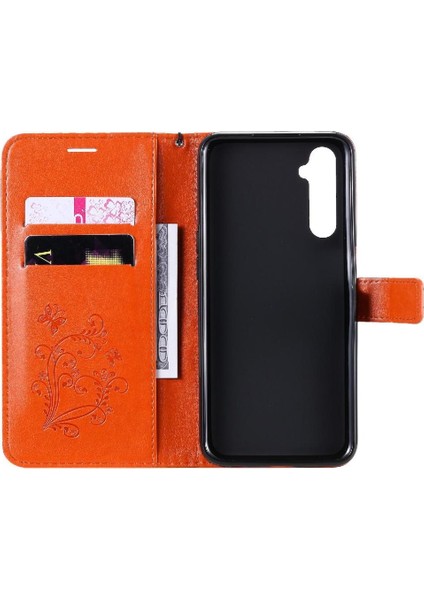 Kart Yuvası Standı ile Realme 6 Için Flip Case Pu Deri Manyetik Kapak Çevirin (Yurt Dışından) modelleri