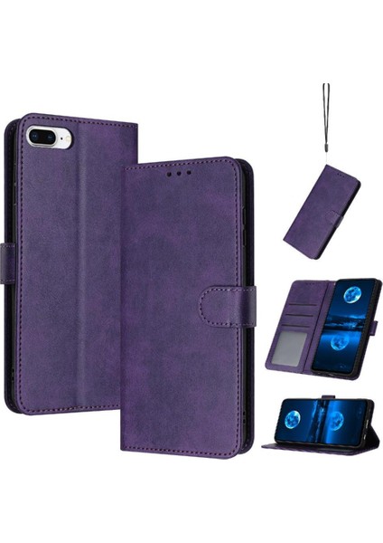 IPhone 6 Için Flip Case Artı/6s Artı Toka Pu Deri Saf Renk ile (Yurt Dışından)