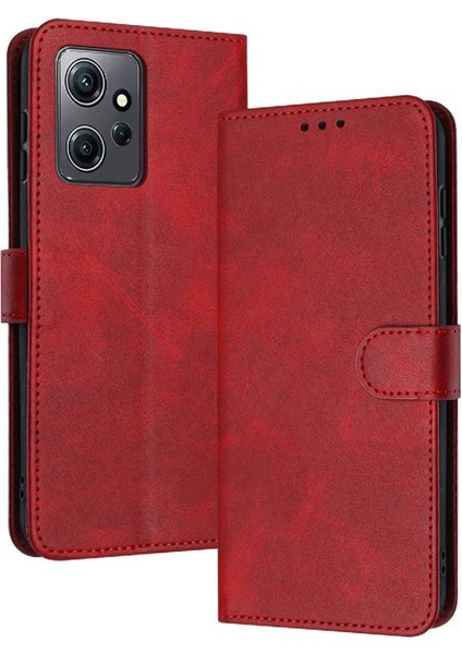 SZY Mall Xiaomi Redmi Not 12 Için Flip Case Kart Pu ile 4g Kickstand Saf Renk (Yurt Dışından)