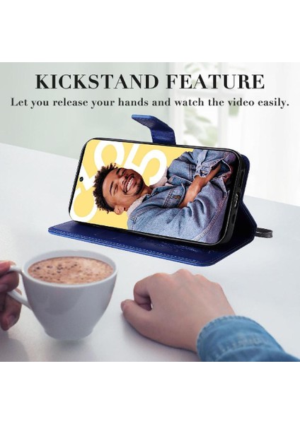 Kart Yuvası Standı Manyetik ile Realme C55 4g Flip Kickstand Için Flip Case (Yurt Dışından)