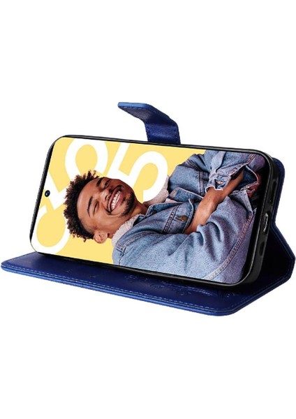 Kart Yuvası Standı Manyetik ile Realme C55 4g Flip Kickstand Için Flip Case (Yurt Dışından)