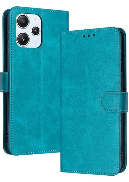 Xiaomi Redmi Için Flip Case 12 4g/5g Toka Pu Deri ile Saf Renk (Yurt Dışından)