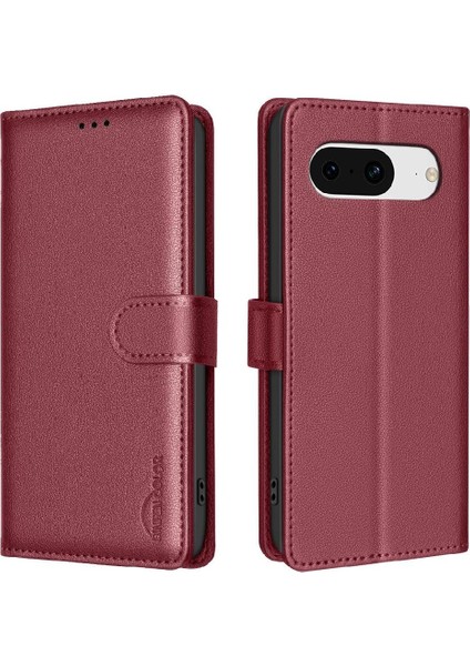 Google Piksel 8 Rfıd Engelleme Cüzdan Pu Deri Manyetik Kart Için Flip Case (Yurt Dışından)