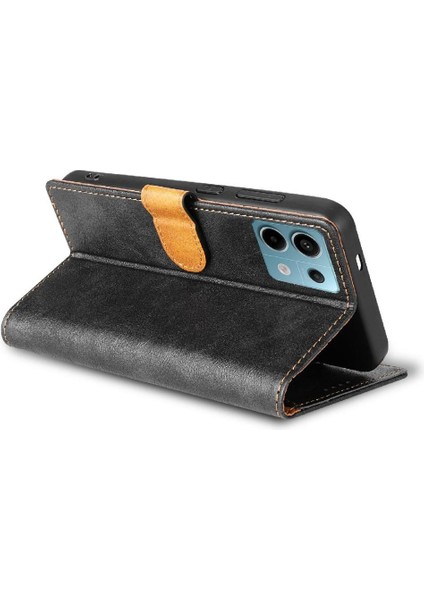 Xiaomi Redmi Not 13 Için Flip Case 4g Manyetik Kapatma Kart Yuvaları Yan (Yurt Dışından)