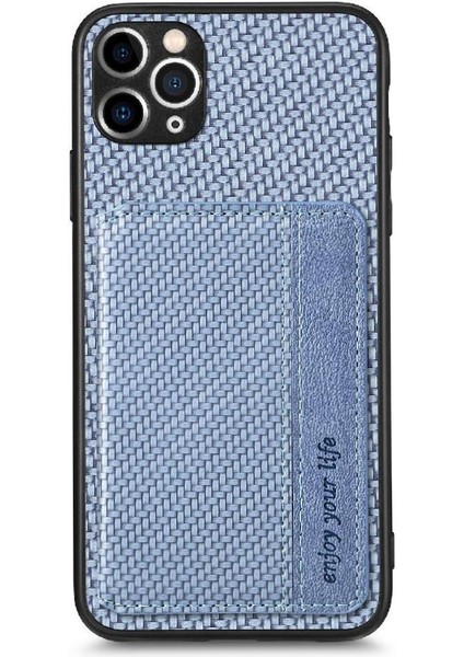 IPhone 11 Için Kılıf Pro Max Manyetik Kart Tutucu Standı Fonksiyonu Rfıd Kamera (Yurt Dışından)
