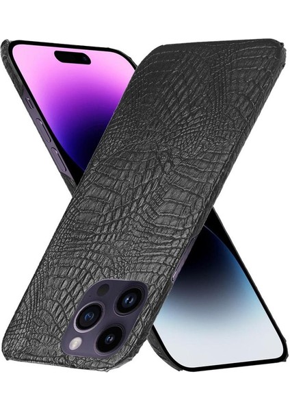 IPhone 14 Pro Uyumluluk Klasik Timsah Için Şık Klasik Kılıf (Yurt Dışından) fırsatları