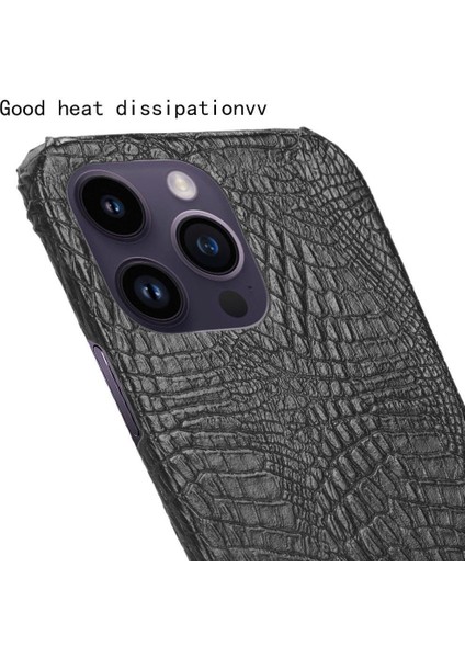 IPhone 14 Pro Uyumluluk Klasik Timsah Için Şık Klasik Kılıf (Yurt Dışından) indirimleri