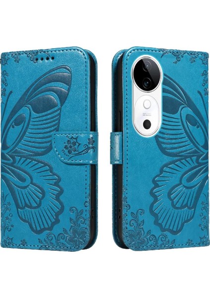 Vıvo S19 5g Için Flip Case Kredi Kartı Yuvası ile Ayrılabilir El Kayışı Yüksek (Yurt Dışından)