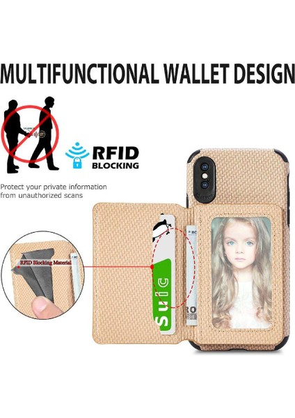 IPhone Xs Max Rfıd Engelleme Standı Fonksiyonu Manyetik Kart Tutucu (Yurt Dışından)