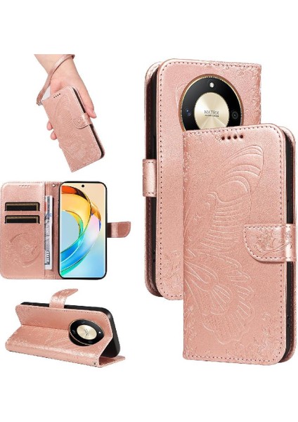 Kredi Kartı Yuvası ile Onur X9B Için Flip Case Ayrılabilir El Kayışı Yüksek (Yurt Dışından)