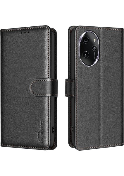 Onur 100 Pro Için Flip Case Kart Tutucu Kickstand Cüzdan Pu Deri Rfıd (Yurt Dışından)