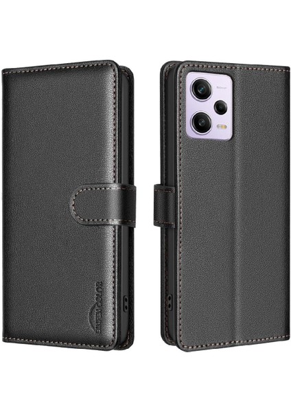 Xiaomi Poco X5 Pro 5g Manyetik Rfıd Engelleme Cüzdan Pu Kart Için Flip Case (Yurt Dışından)
