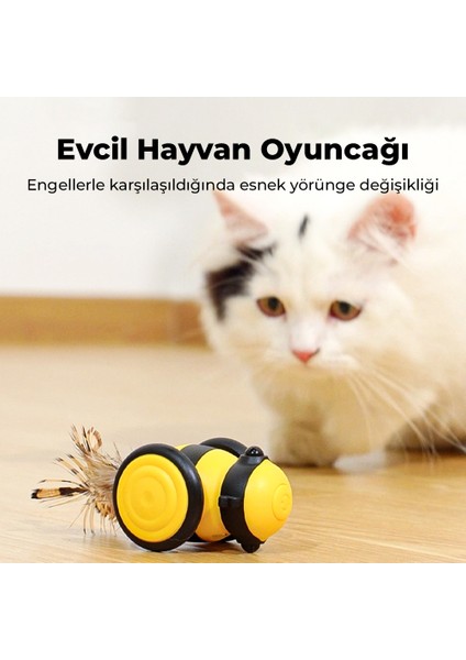 Hareketli Kedi Oyuncağı Pembe