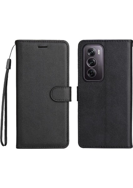 Oppo Oppo 12 Pro 5g Için Flip Case Kart Yuvası ile Yüksek Kaliteli Deri Kılıf (Yurt Dışından)