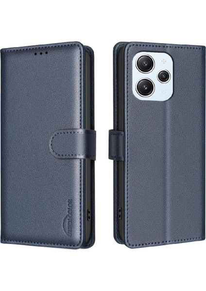 Xiaomi Redmi Için Flip Case 12 4g Pu Deri Manyetik Kart Tutucu Kickstand (Yurt Dışından)