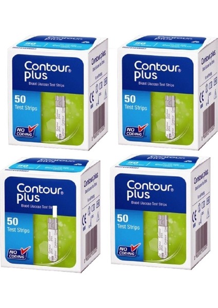 Contour Plus Test Stripleri 50'li-4 Kutu