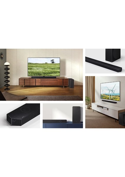 Kablosuz Dolby Atmos Gerçek 5.1.2 Kanallı Ses/ Wi-Fi, Aux, Bluetooth Bağlantı Spacefit Sound Pro 5.1.2 Kanal Dolby Atmos Dts:x Kablosuz Soundbar