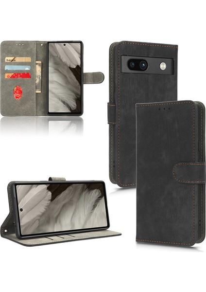 Google Pixel 7 Pro Pu Deri Flip Cüzdan Telefon Kılıfı (Yurt Dışından)