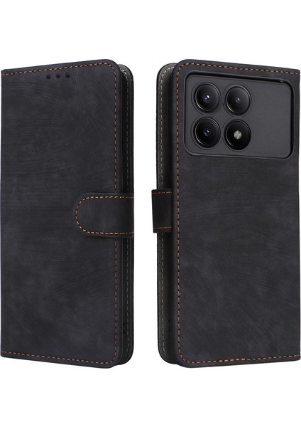 Xiaomi Poco X6 Pro Pu Deri Flip Cüzdan Telefon Kılıfı (Yurt Dışından)