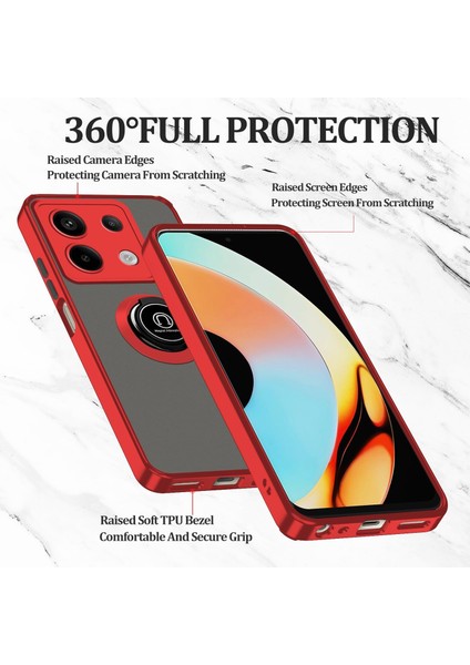 360° Dönebilen Halka Standlı Infinix Note 40 Pro Kılıf, Infinix Note 40 Pro Plus Telefon Kılıfı Manyetik Mat Darbeye Dayanıklı Kılıflar Koruyucu (Yurt Dışından) fiyatları