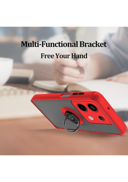 360° Dönebilen Halka Standlı Infinix Note 40 Pro Kılıf, Infinix Note 40 Pro Plus Telefon Kılıfı Manyetik Mat Darbeye Dayanıklı Kılıflar Koruyucu (Yurt Dışından) fırsatları