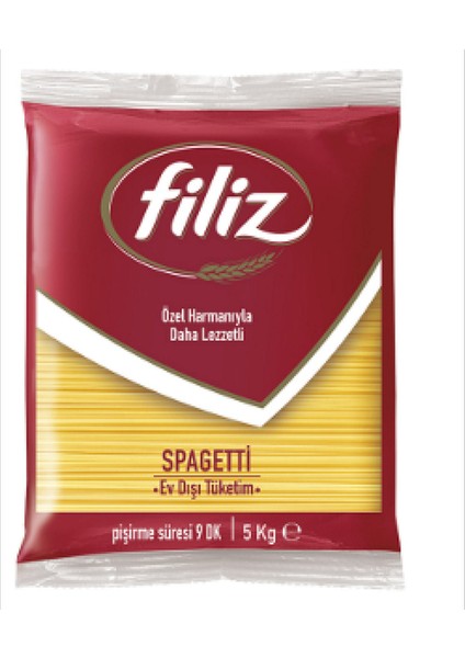 - Makarna Spagetti (2 x 5 Kg) Filiz 12