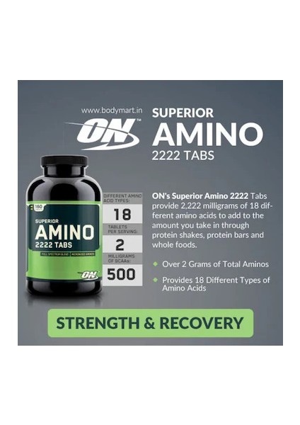 Optimum Nutrition Superior Amino 2222 320 Tablets - 160 Servis