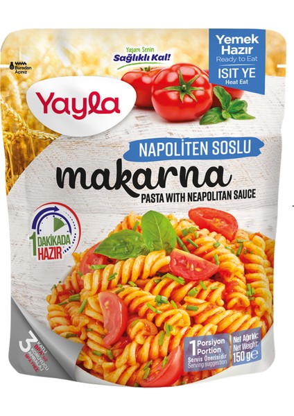 Yemek Hazır Napoliten Soslu Makarna 150 gr