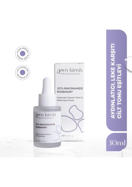 Gew'n Kirish 10% Niacinamide + Rosemary 30 ml