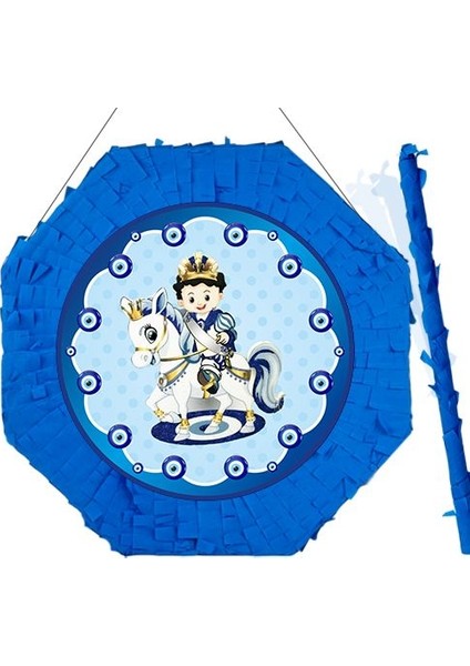 Sünnet Nazar Boncuklu Pinyata 42 cm + Sopası