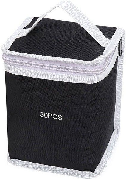 Taban Işaretleyici Çanta Büyük Kapasiteli Kalınlaştırılmış 30 Renkli Işaretleyici Kalem Çantası Saklama Alanı (Yurt Dışından)