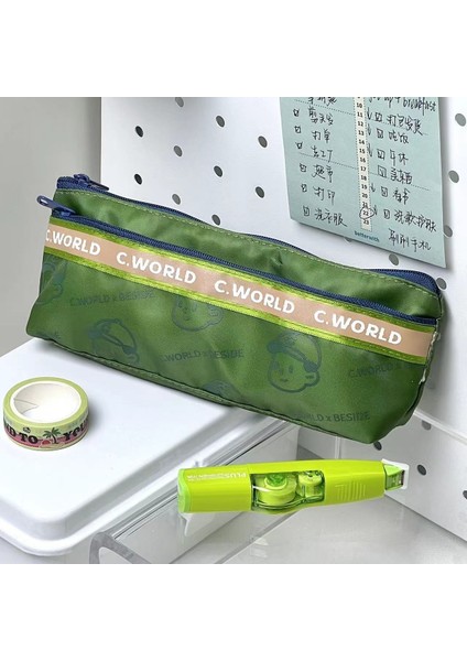 Basit Kırtasiye Çantası Öğrenci Çalışma Saklama Çantası En Iyi Arkadaşı Küçük Hediye Kalem Çantası (Yurt Dışından)