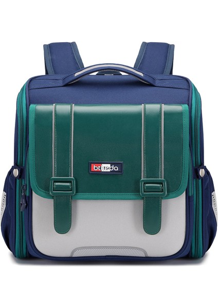 Erkekler ve Kadınlar Için 1-3. Sınıflar Için Su Geçirmez, Su Azaltan, Omurgayı Koruyan Çocuk Okul Çantaları Için Yeni Geliştirilmiş Ingiliz Tarzı Yatay Versiyon Ilkokul Okul Çantaları (Yurt Dışından)