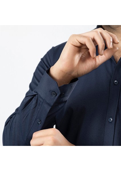 Erkek Uzun Kol Gömlek Slimfit Likralı Kumaş PA-179 modelleri